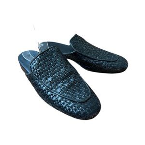 Frau Women Black Mules Made in Italy Sz 38